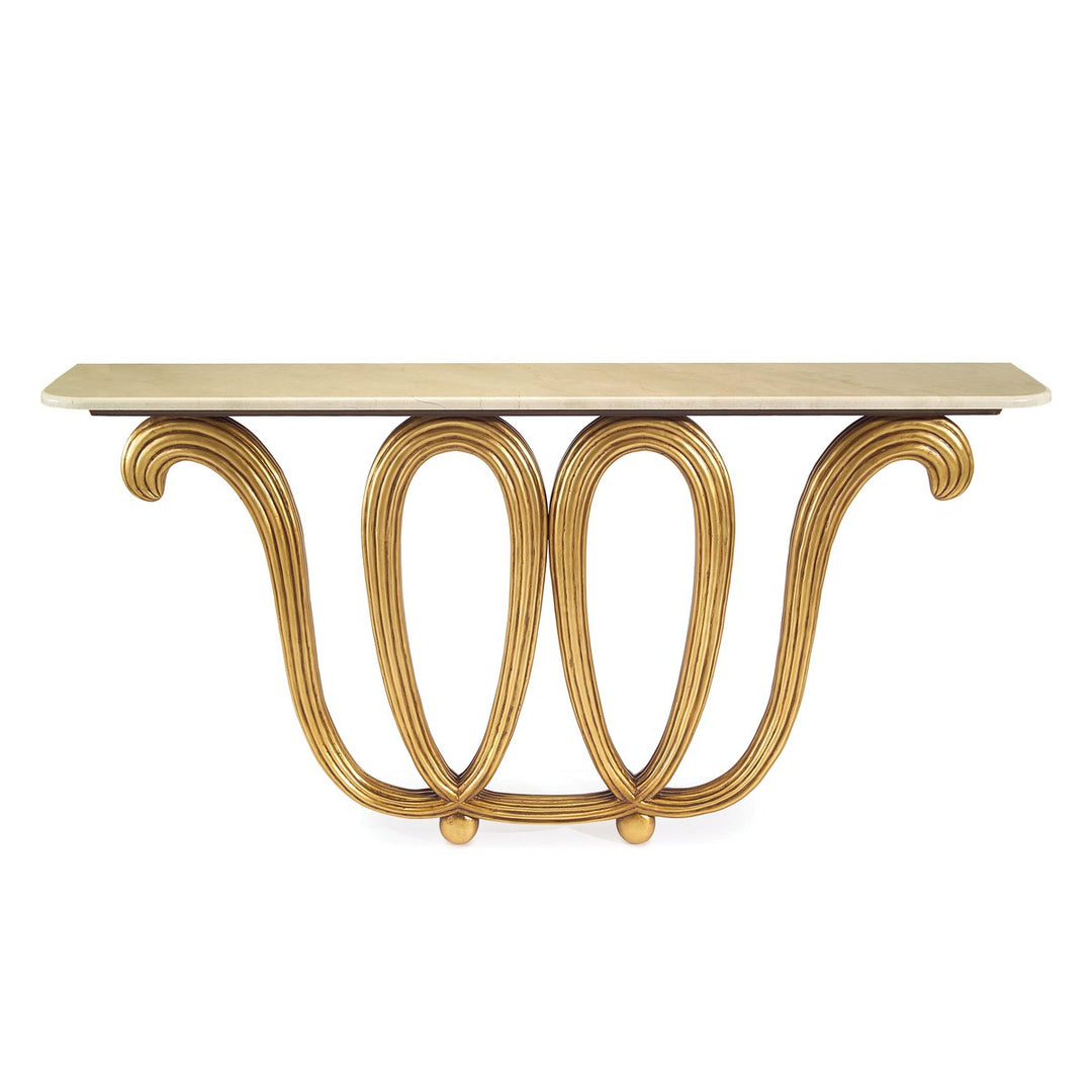 Alcott Console Table - Ivory - Poplar Wood