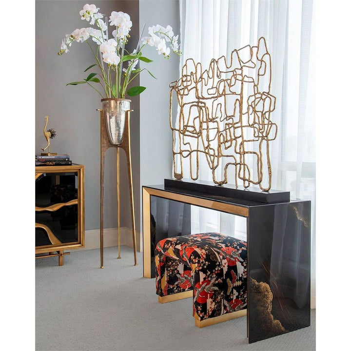 Console Tables Golden Tide Console Table - Gold