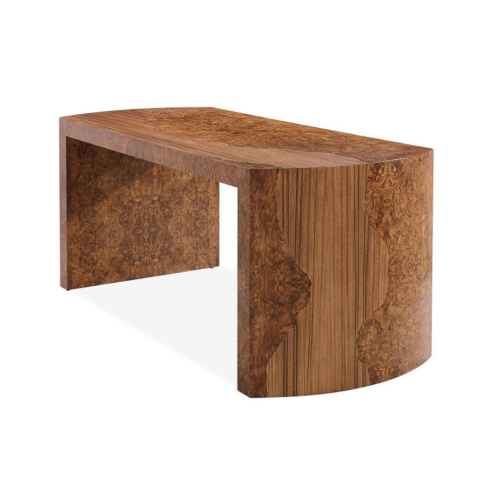 Desks Bleached Burl Flow Desk