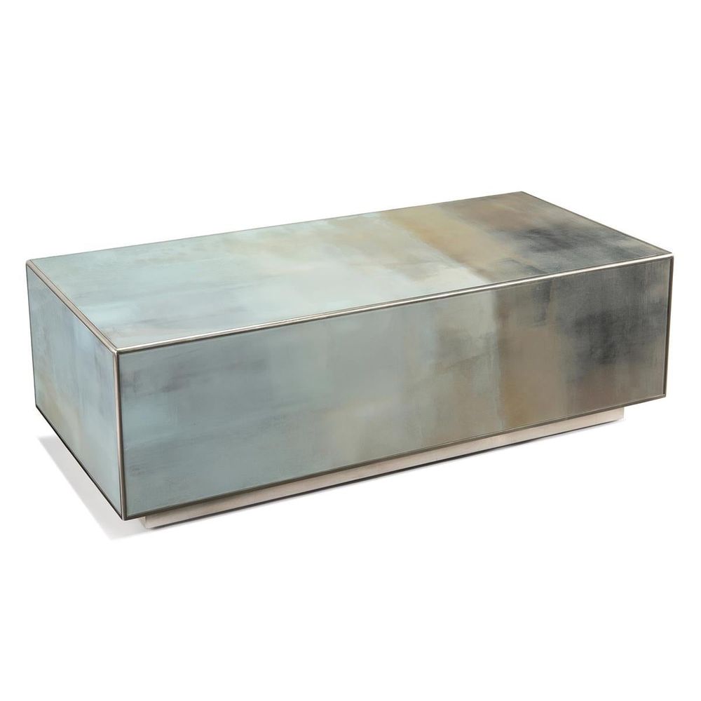 Coffee Tables Carol Benson-Cobb's Slated Cocktail Table - Grey, Blue