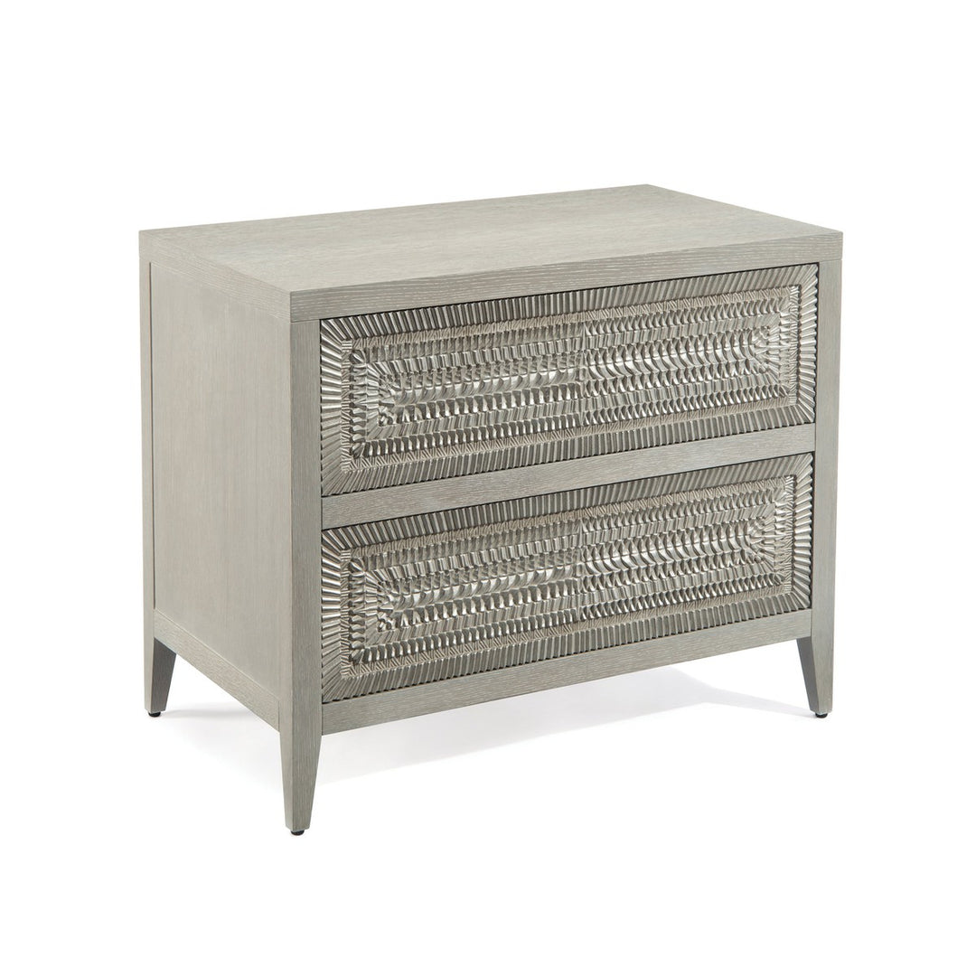 Alden Two-Drawer Nightstand - Gray