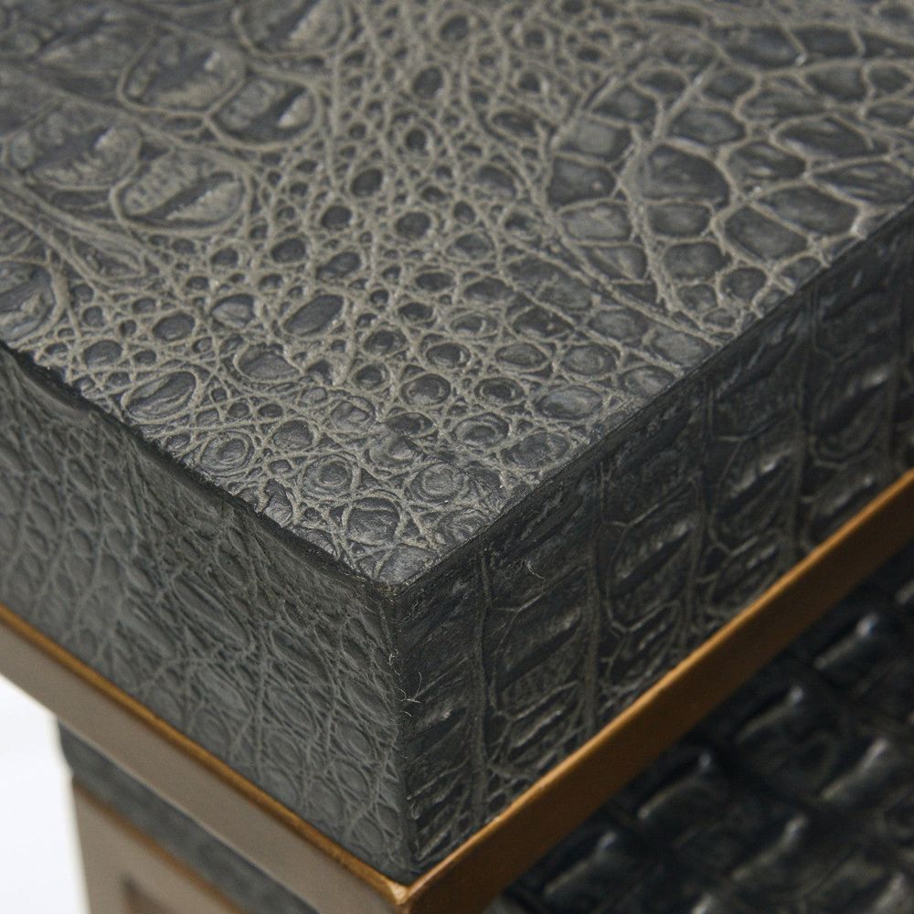 Side Tables Greystoke Nesting End Tables - Black, Gold