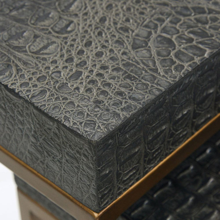 Side Tables Greystoke Nesting End Tables - Black, Gold