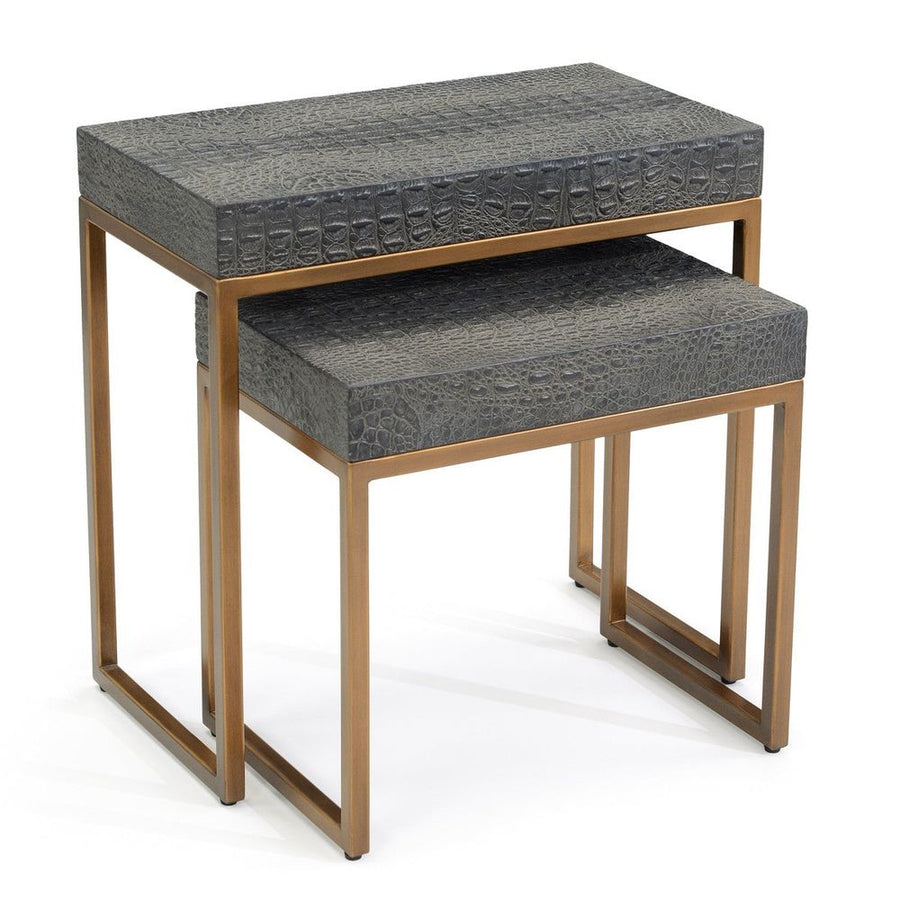 Side Tables Greystoke Nesting End Tables - Black, Gold