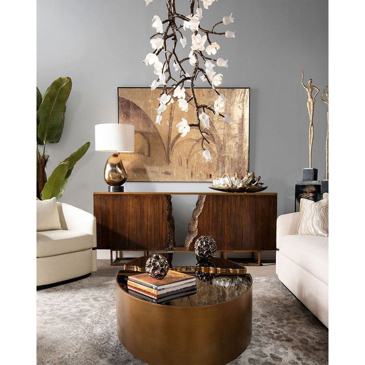 Coffee Tables Fessura Cocktail Table, Gold - Gold