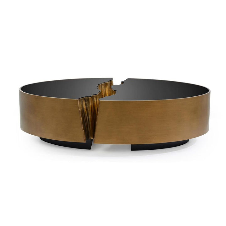 Coffee Tables Fessura Cocktail Table, Gold - Gold