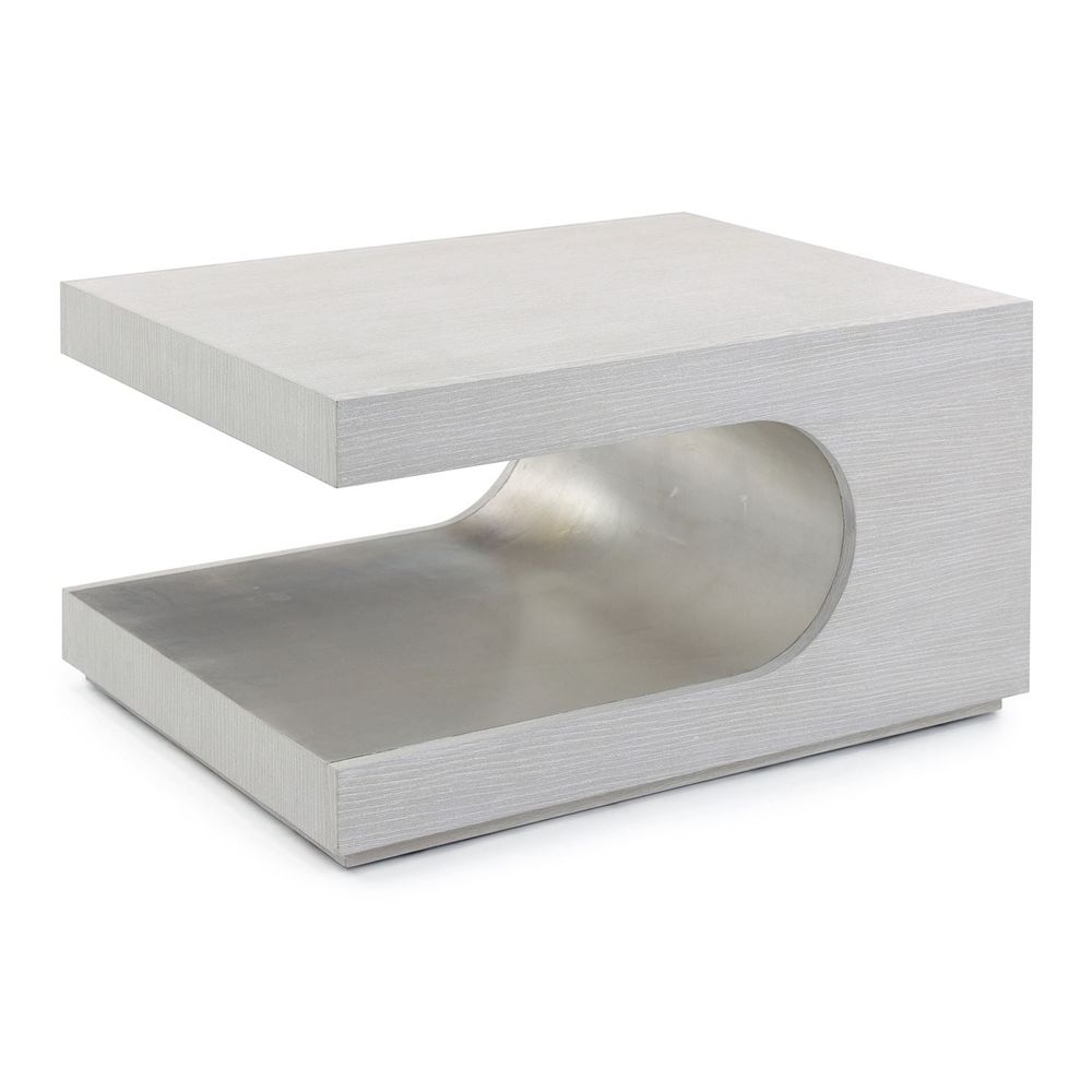 Coffee Tables Groove Cocktail Table, Silver