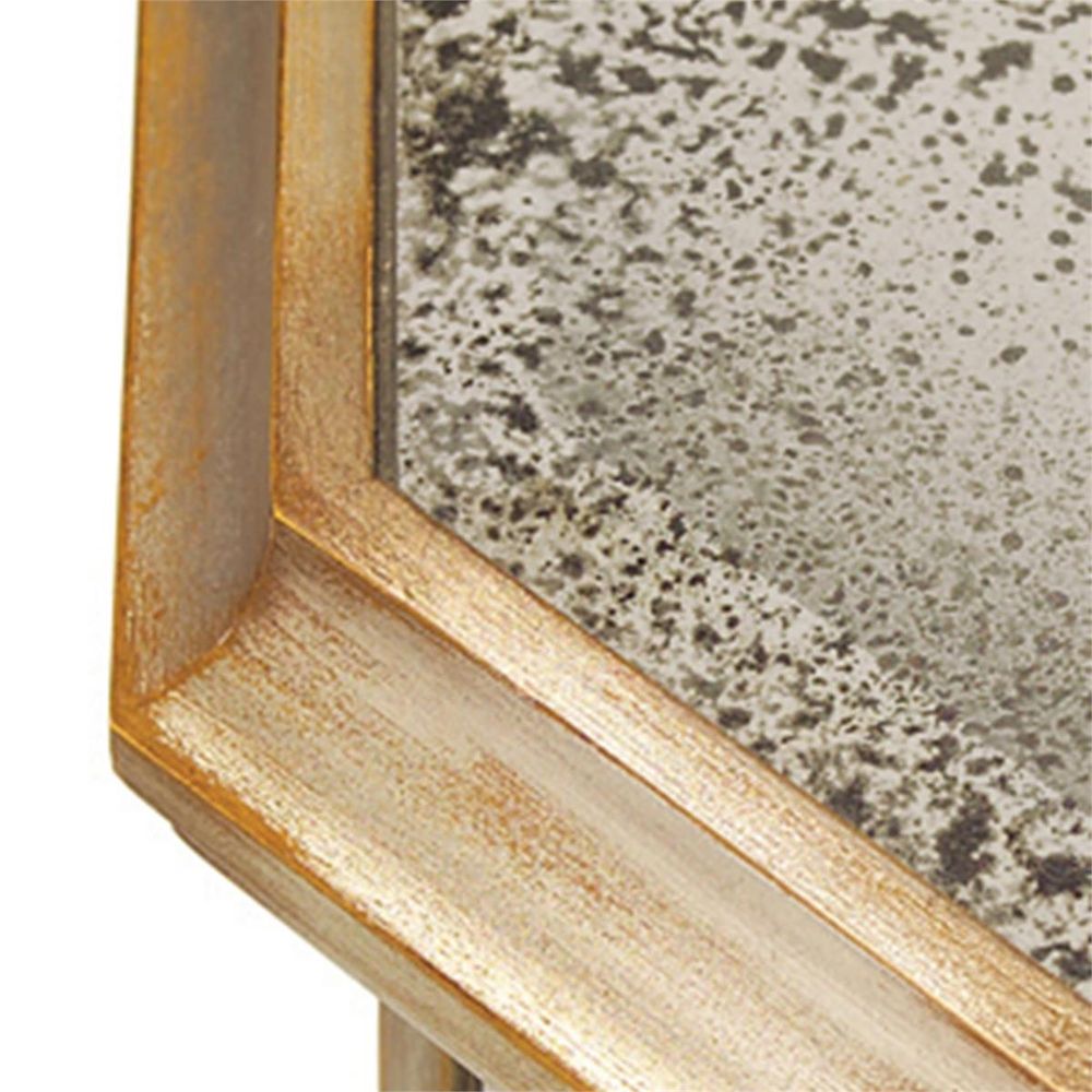 Alcott Foxed Mirror Credenza - White - Mirror