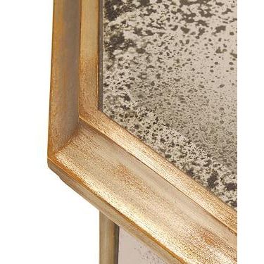 Sideboards & Credenzas Alcott Foxed Mirror Credenza - White - Mirror