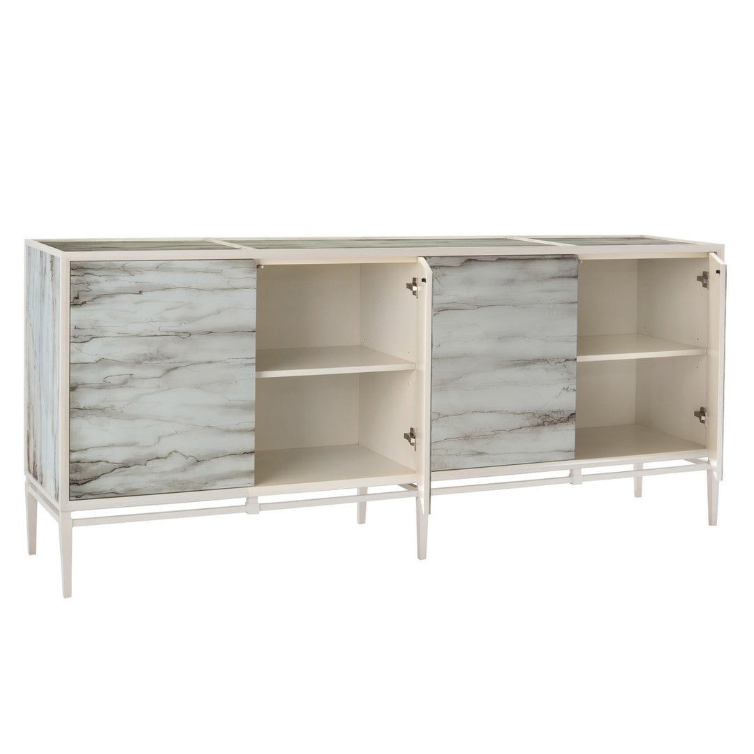 Alden Cabinet - White - Poplar Wood