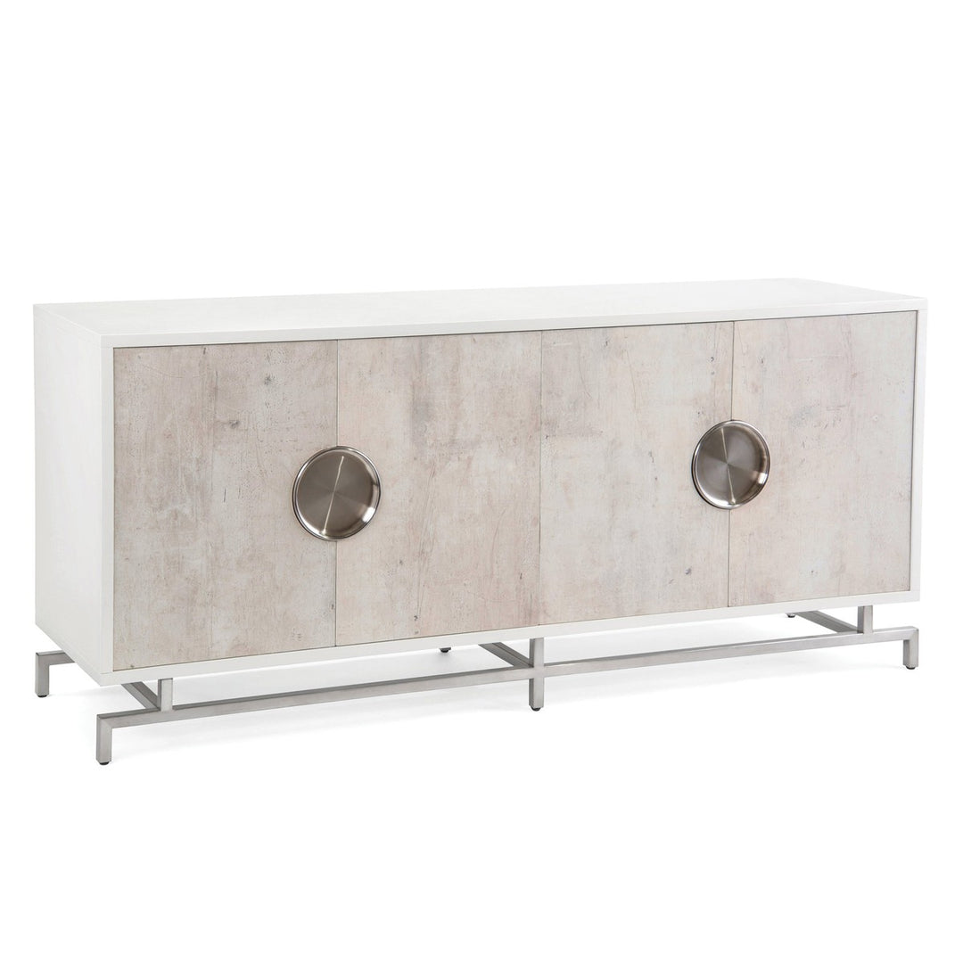 Valora Four-Door Credenza - White