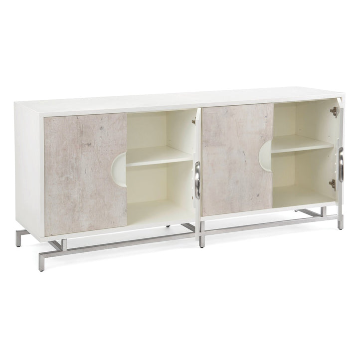 Valora Four-Door Credenza - White