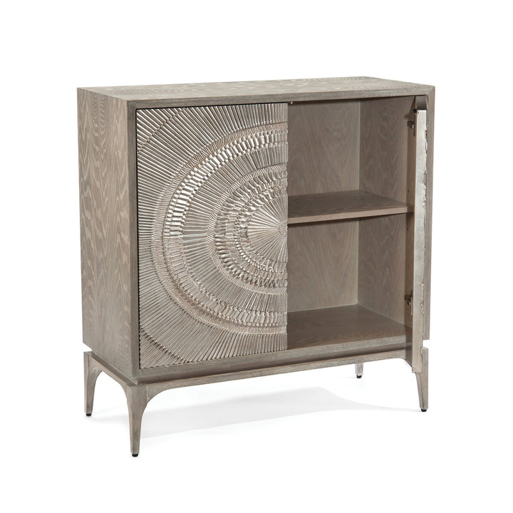 Kensington Two-Door Cabinet - Silver