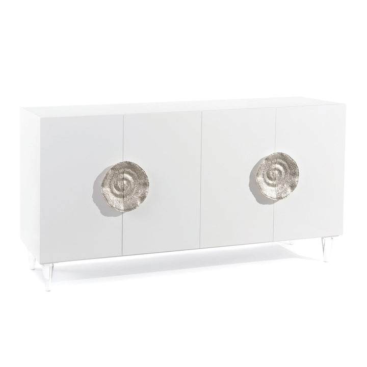 Solis Four-Door Credenza - White