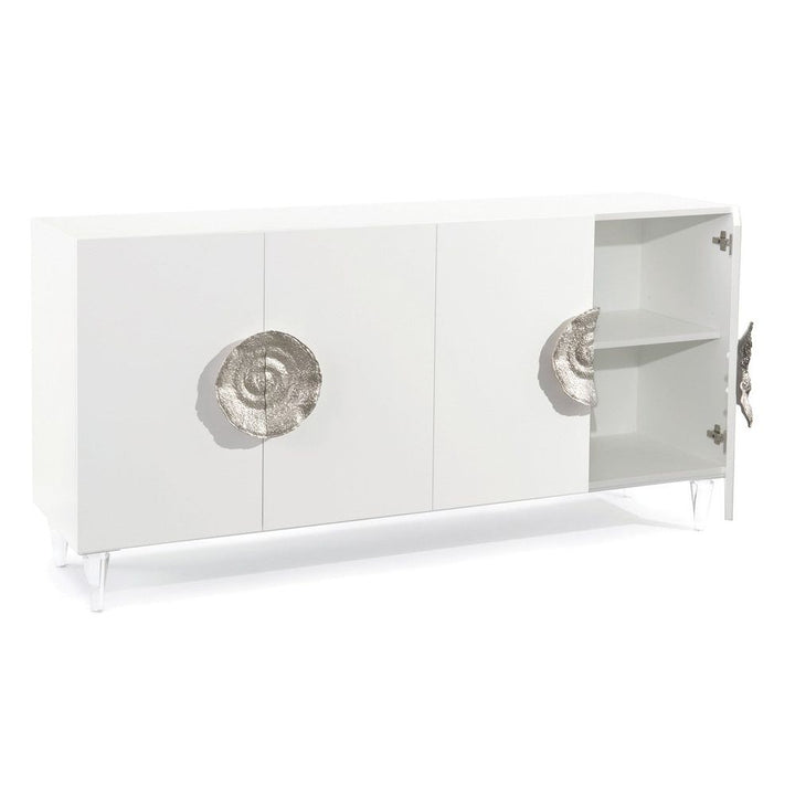 Sideboards & Credenzas Triesse Four-Door Credenza - White