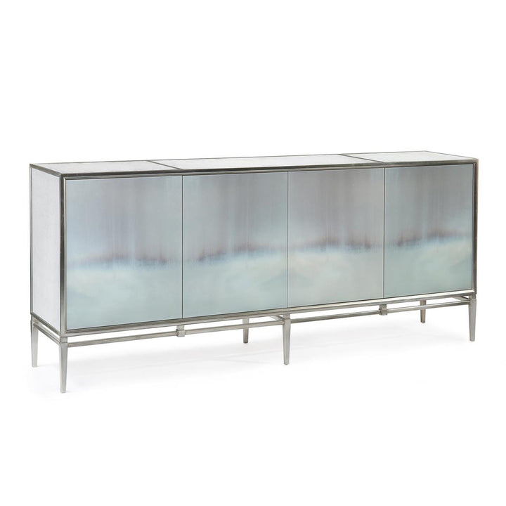 Laura Adams's Haze Four-Door Credenza - Silver