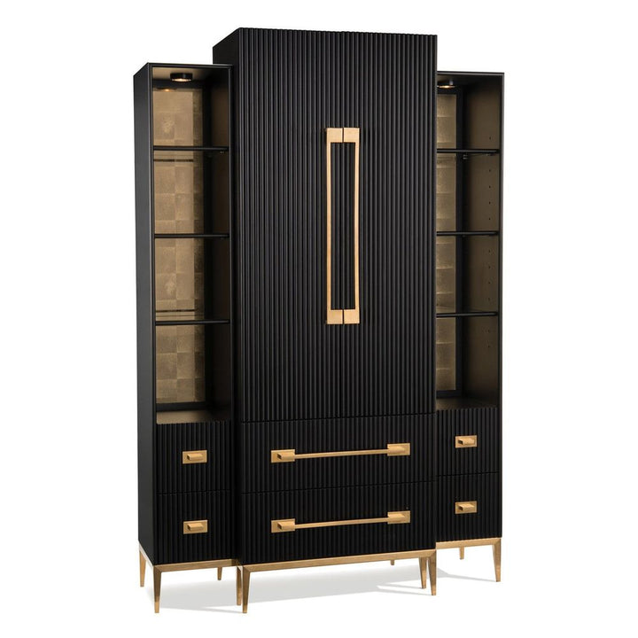 Cabinets & Curios Black Satin Cabinet - Black