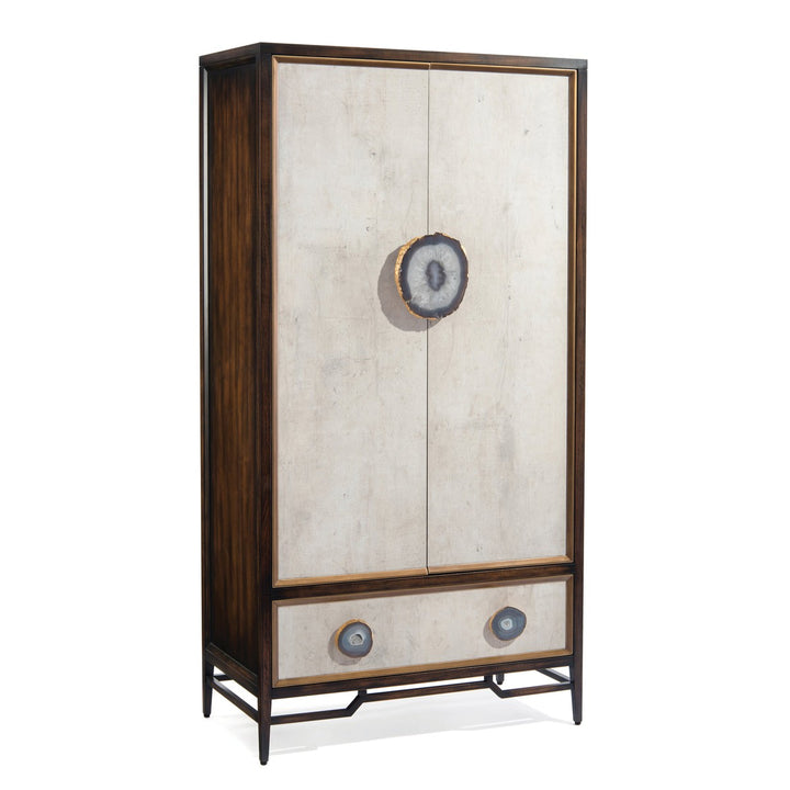 Alcott Bar Cabinet - White - Beech Wood