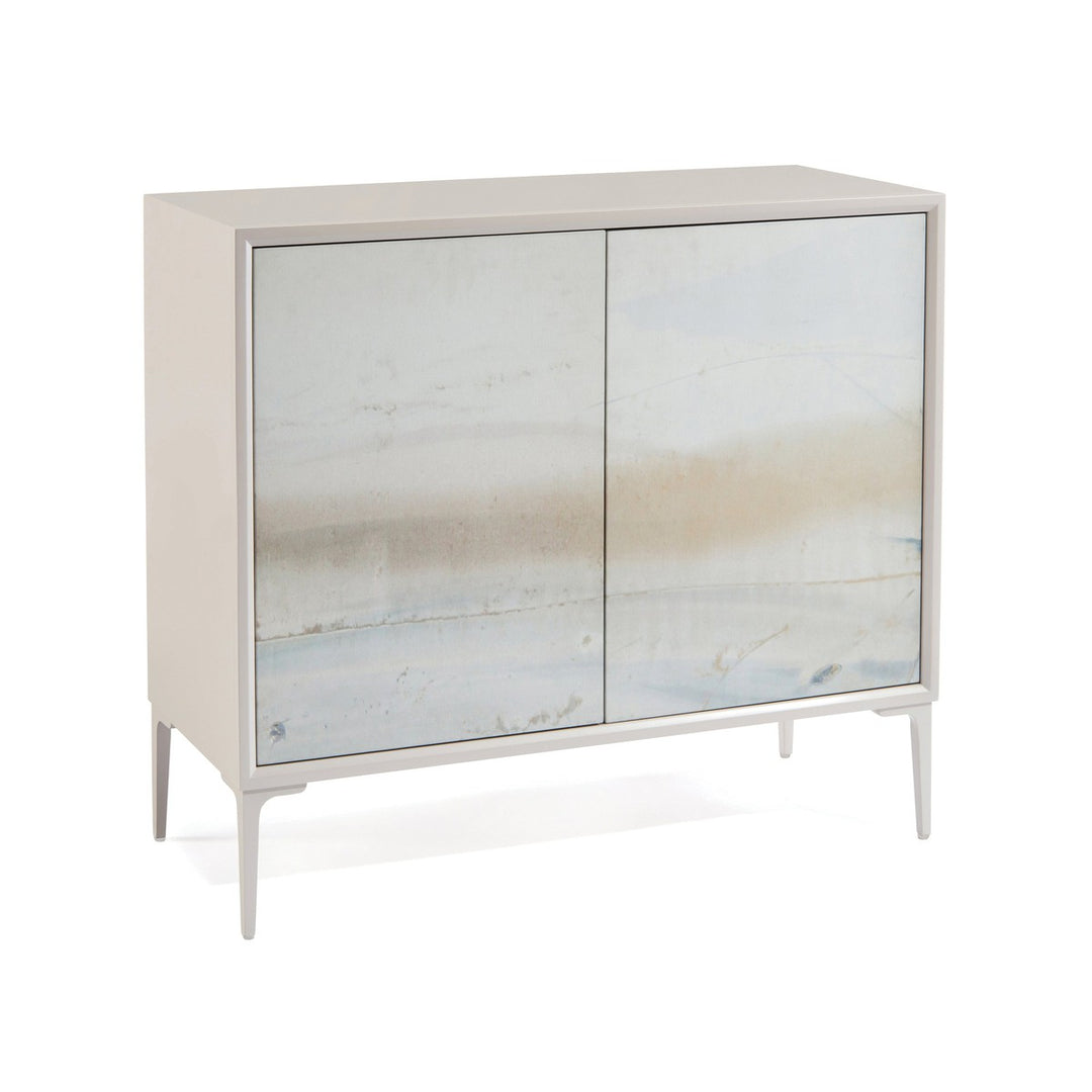 Rowan River Two-Door Cabinet - Gray - Tulip Wood