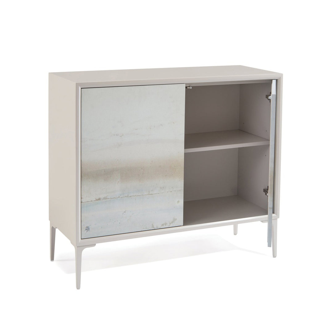 Rowan River Two-Door Cabinet - Gray - Tulip Wood