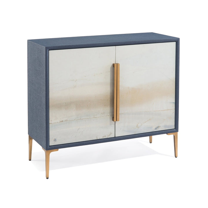 Rowan Brentwood Two-Door Cabinet - White - Tulip Wood