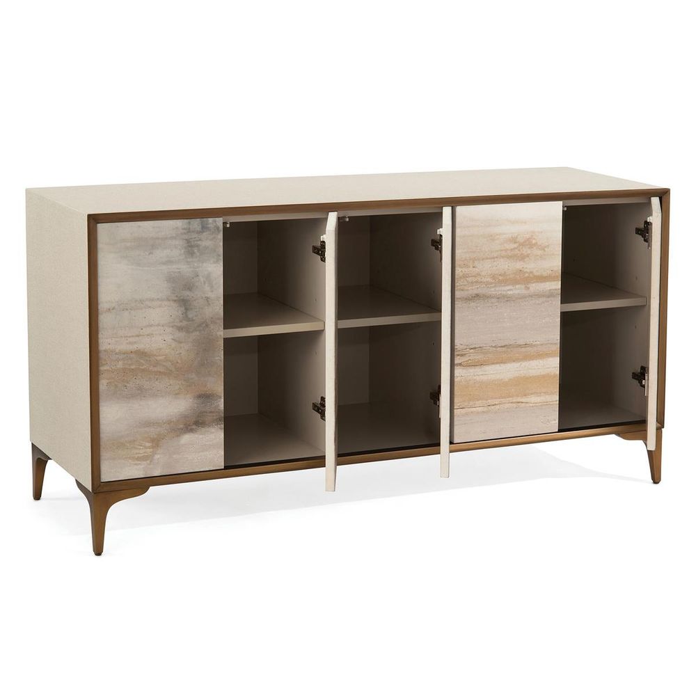Sideboards & Credenzas Solstice Sideboard - Gold, Multicolor