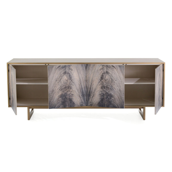 Orion Vu Credenza - Brown - Wood. Ash