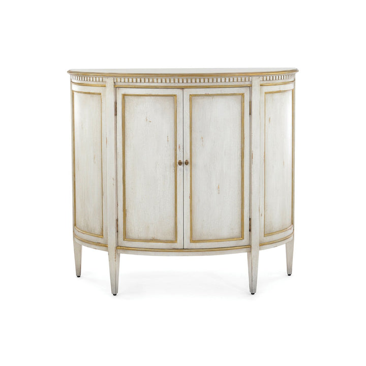 Ellery Demilune Cabinet - White