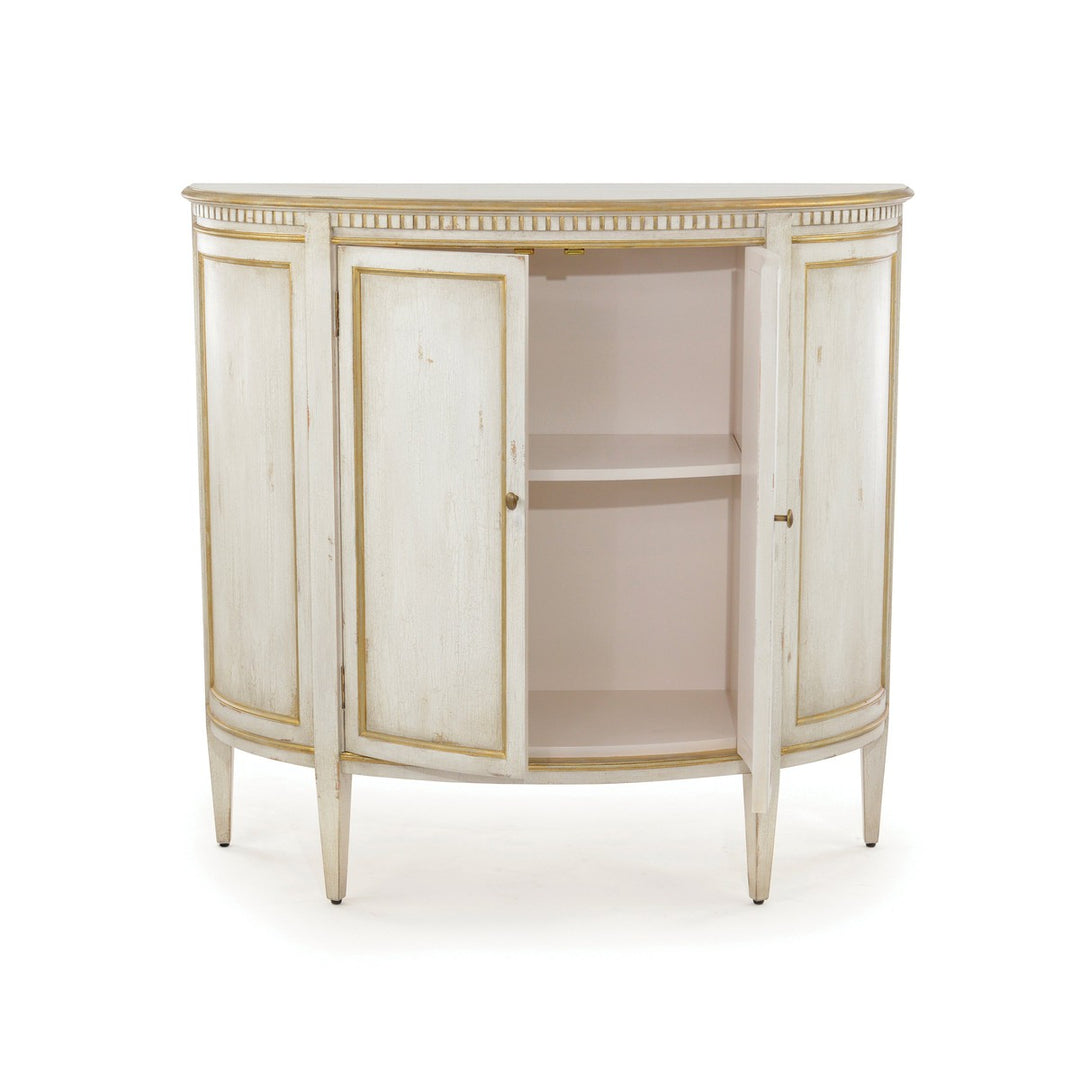 Ellery Demilune Cabinet - White