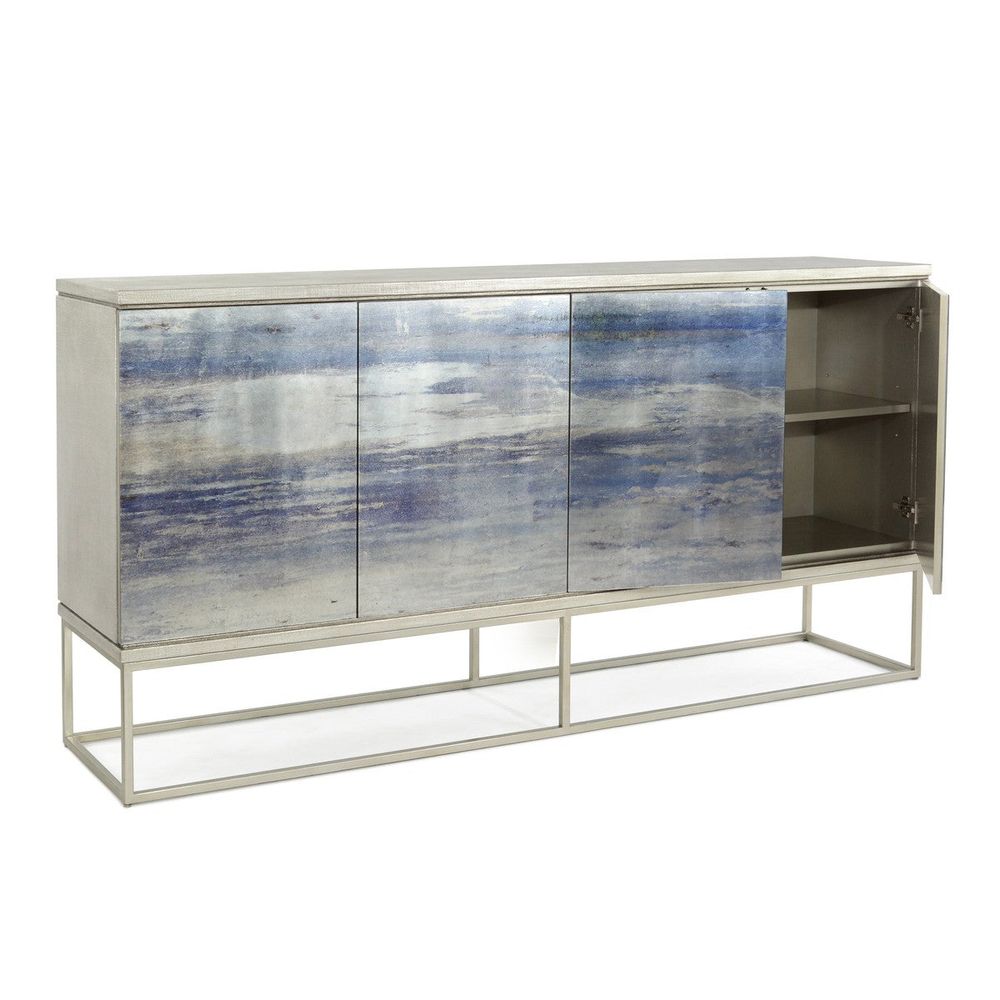 Sideboards & Credenzas Malvasia Four-Door Cabinet - Silver