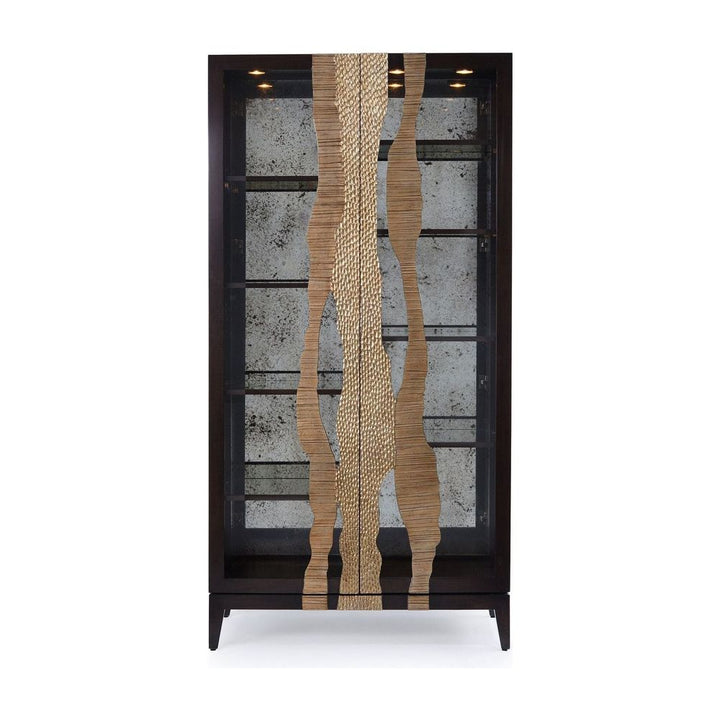 Cabinets & Curios River's Edge Display Cabinet - Brown, Silver