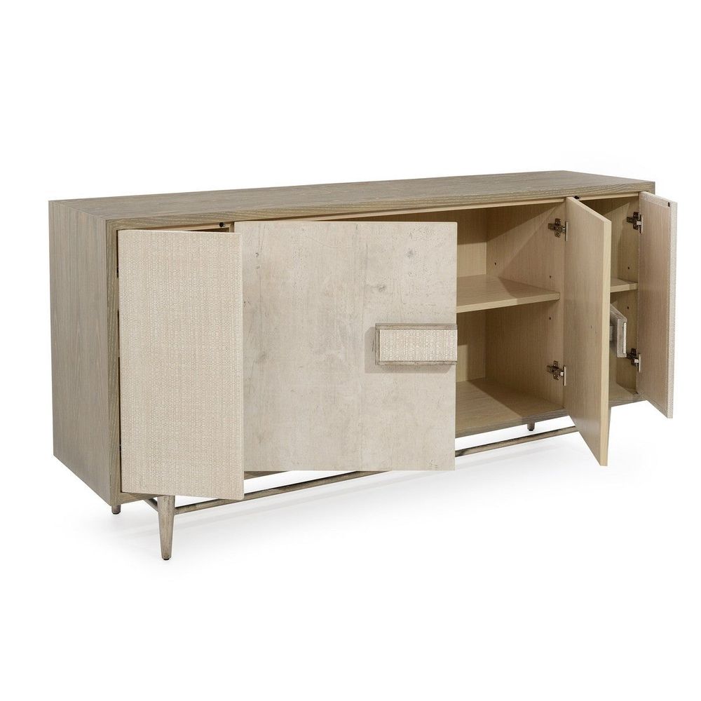 Sideboards & Credenzas Quercus Sideboard - Silver, White