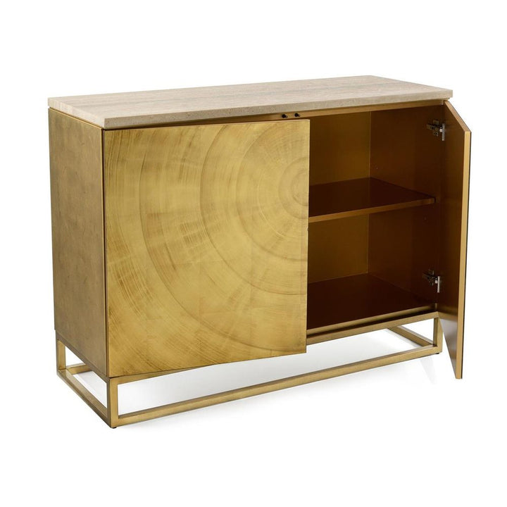 Sideboards & Credenzas Callahan Chest With Doors - Gold