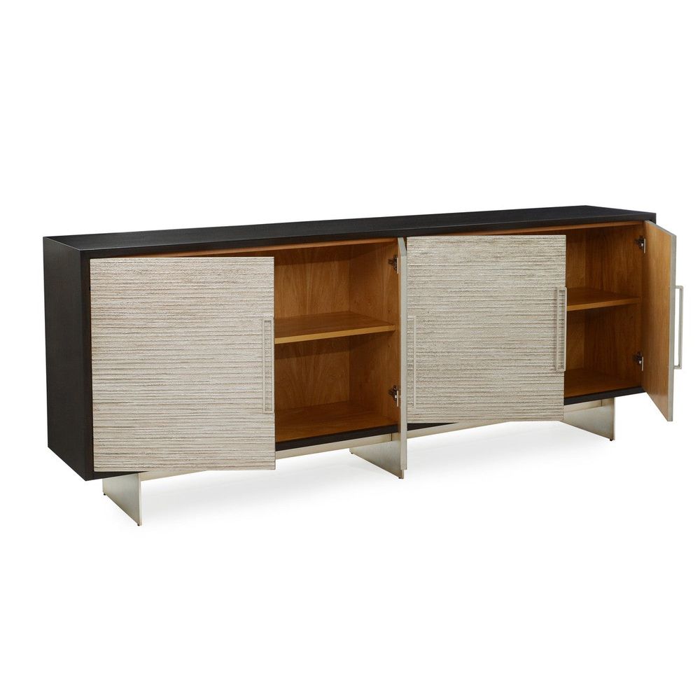 Sideboards & Credenzas Saro Credenza - Brown, Silver