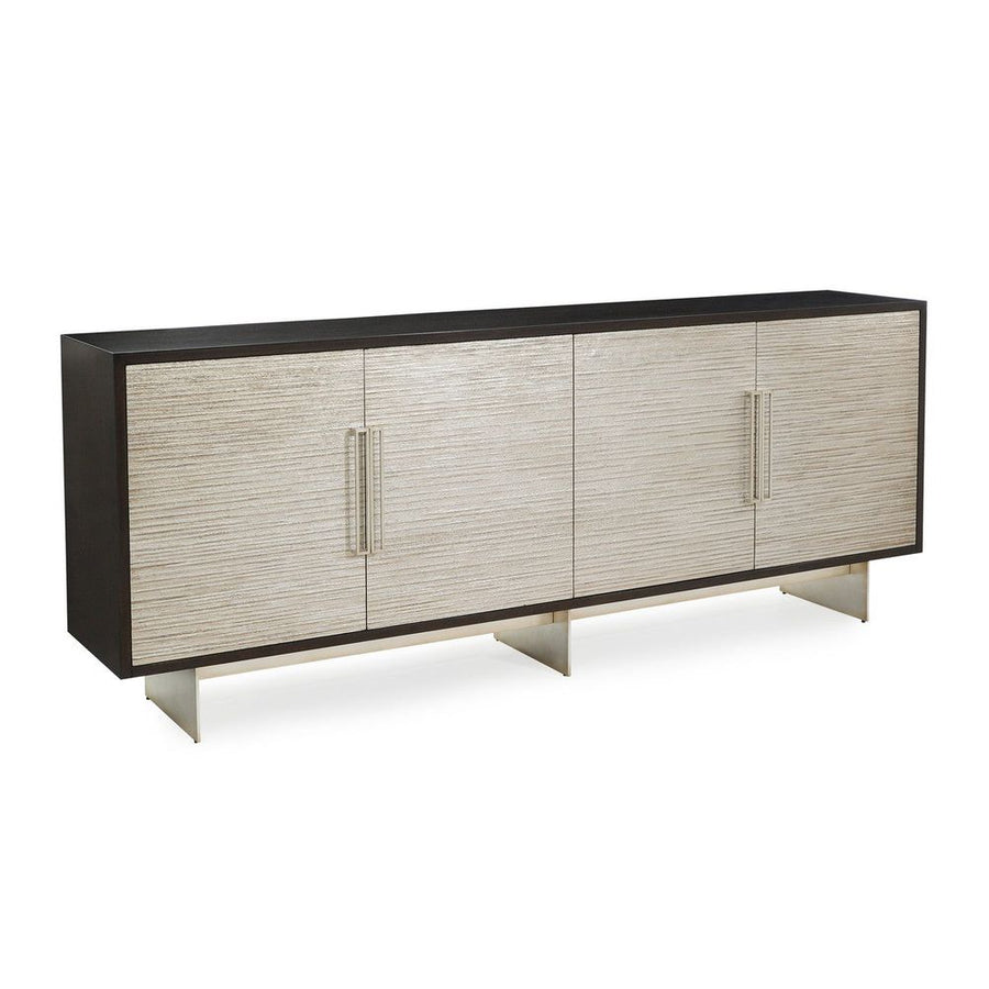 Sideboards & Credenzas Saro Credenza - Brown, Silver