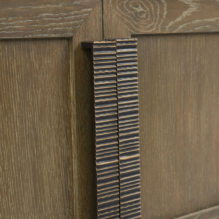 Cabinets & Curios Parker Cabinet - Brown, Clear, Bronze