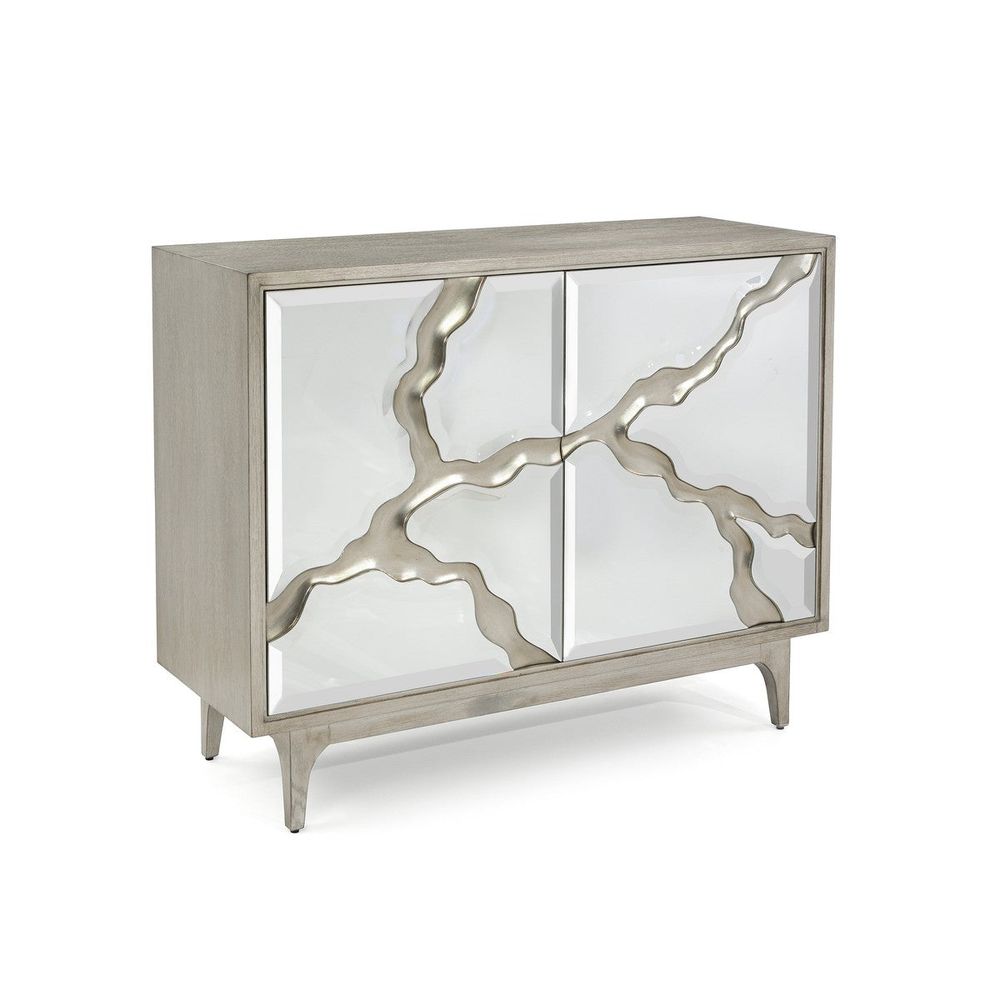 Dressers & Chests Revne Silver Chest - Silver