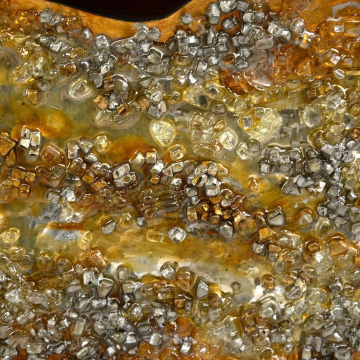 Sideboards & Credenzas Golden Valley Credenza - Brown, Gold, Silver