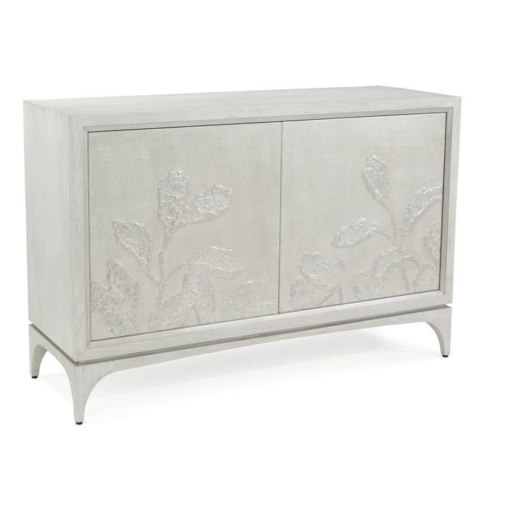 Sideboards & Credenzas Cressida Chest with Doors - White, Silver