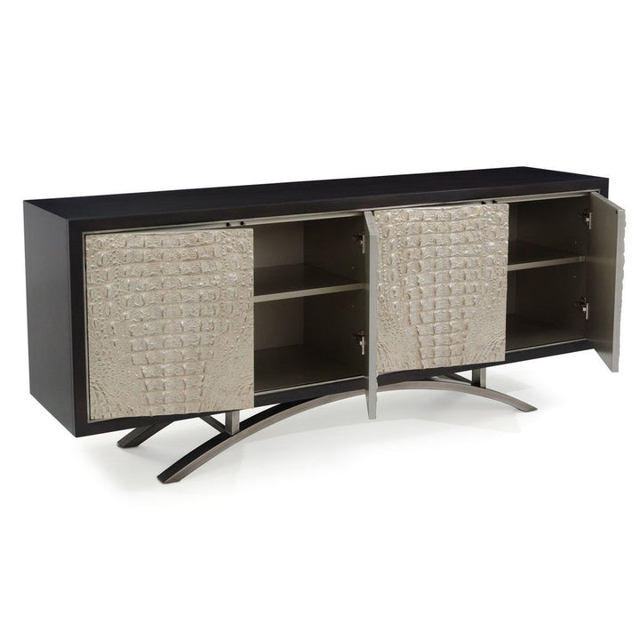 Sideboards & Credenzas Miri Credenza - Brown, Silver