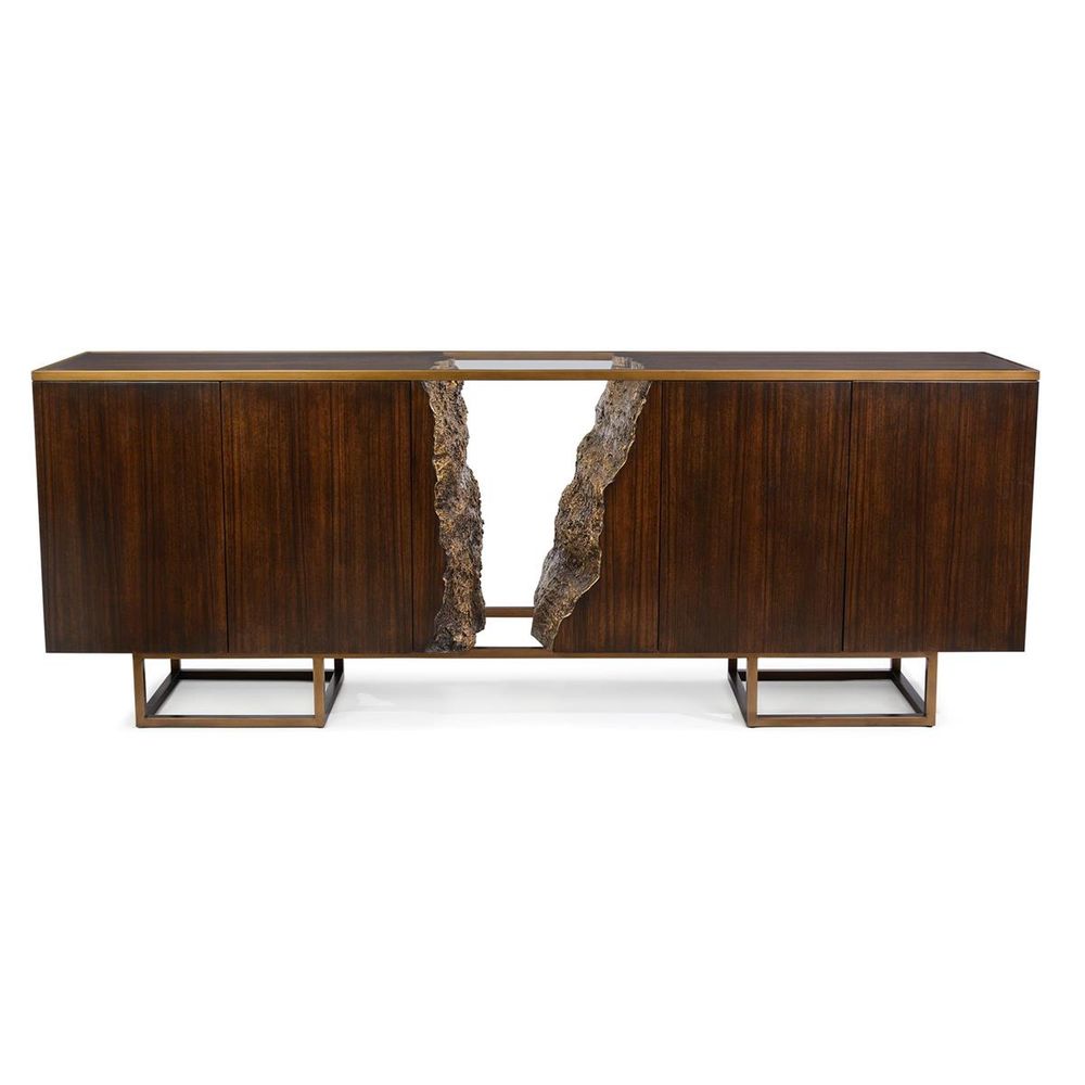 Sideboards & Credenzas Terra Four-Door Credenza - Gold