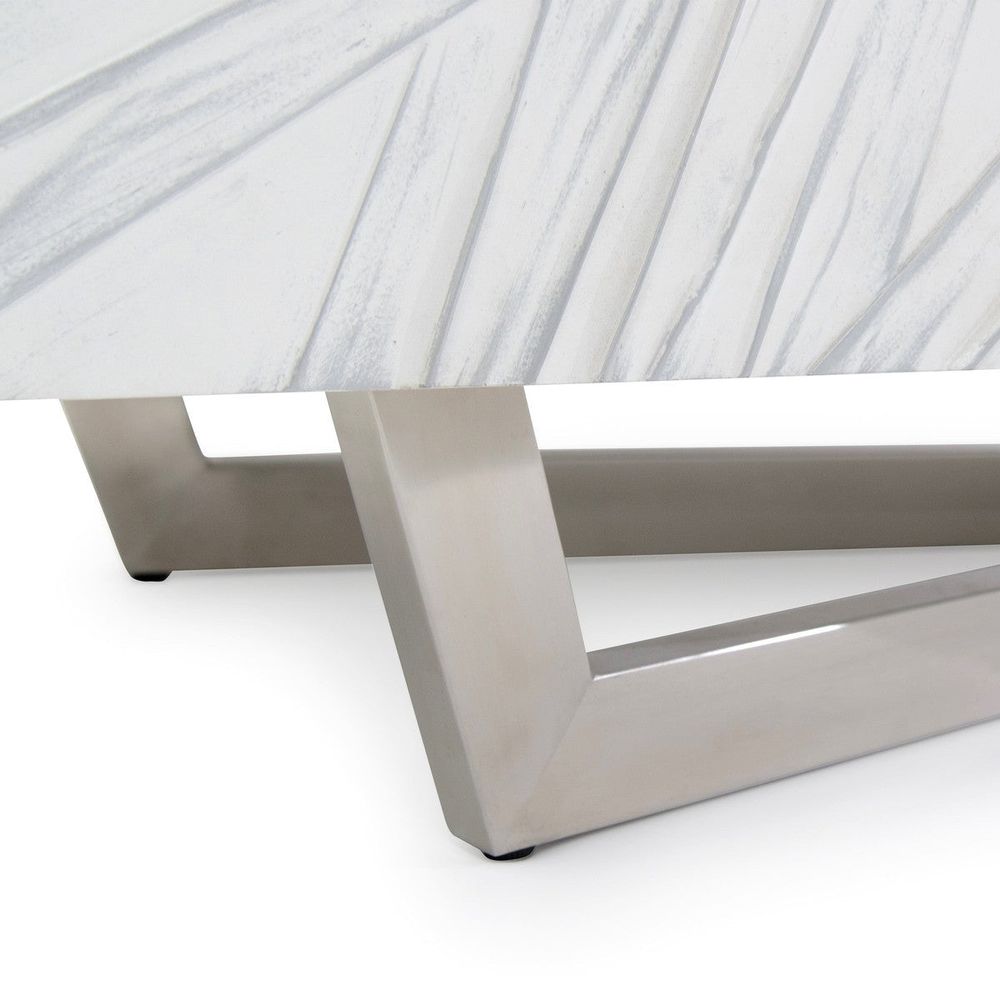 Sideboards & Credenzas Entwined Credenza - White, Silver