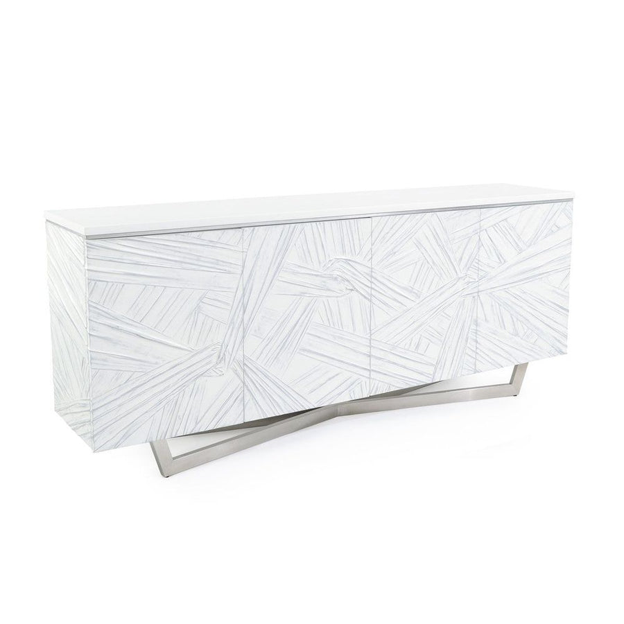 Sideboards & Credenzas Entwined Credenza - White, Silver