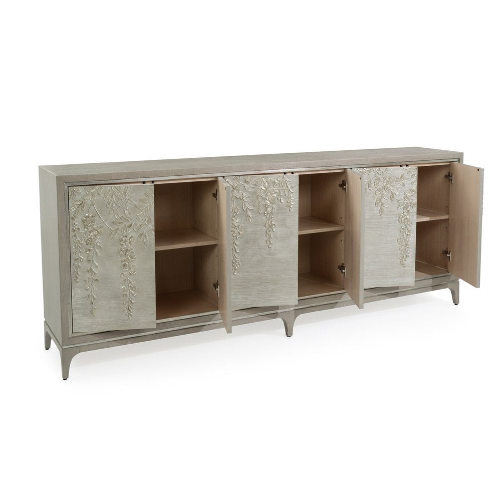 Sideboards & Credenzas Fuji Credenza - Grey, Silver