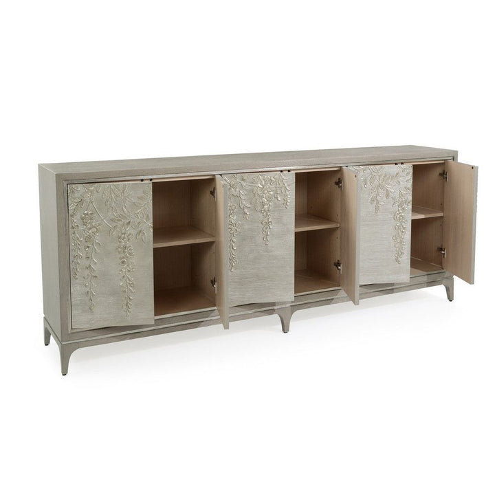 Sideboards & Credenzas Fuji Credenza - Grey, Silver