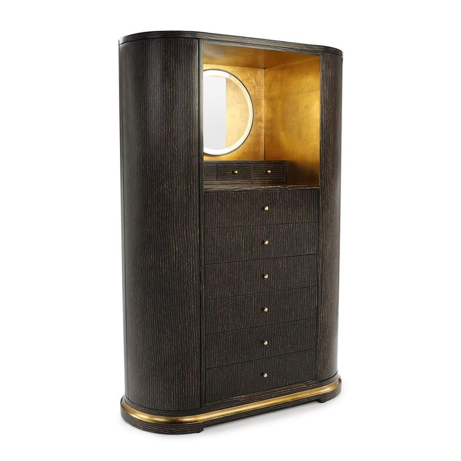 Cabinets & Curios Antique Gold Glow Armoire