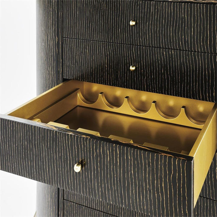 Cabinets & Curios Antique Gold Glow Armoire