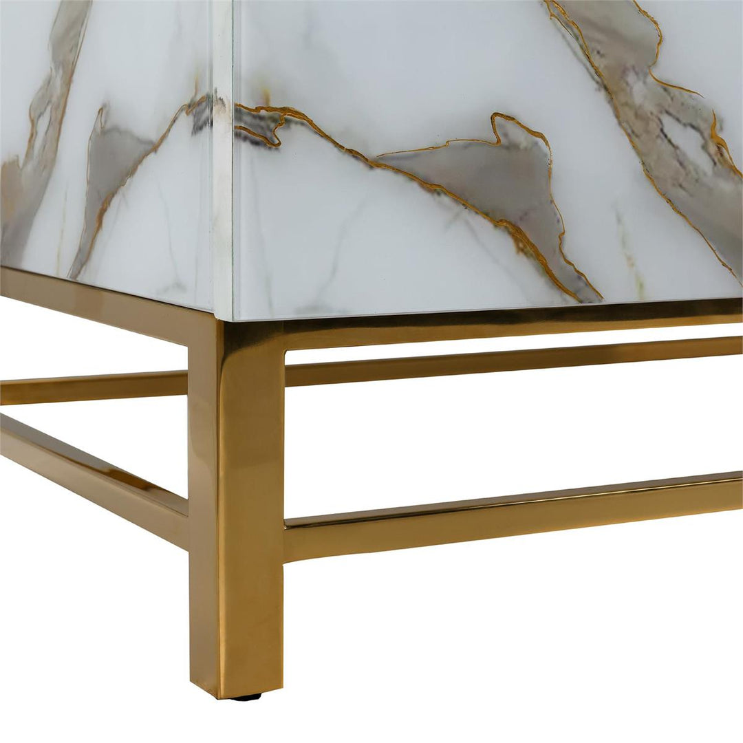 Marbled Four-Door Sideboard