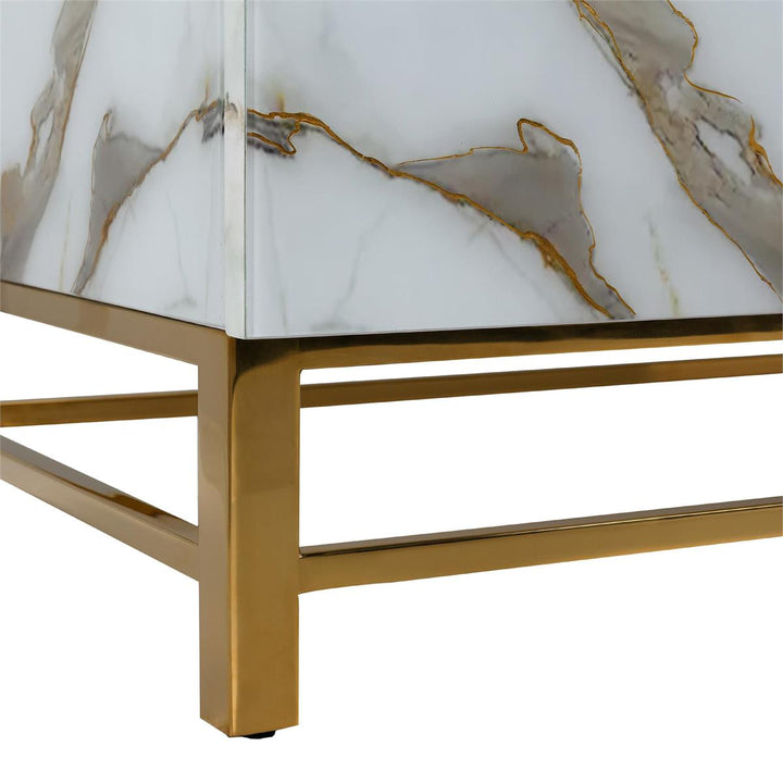 Marbled Four-Door Sideboard