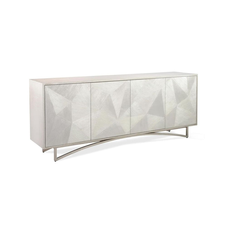 Sideboards & Credenzas Strata Four-Door Sideboard, Silver